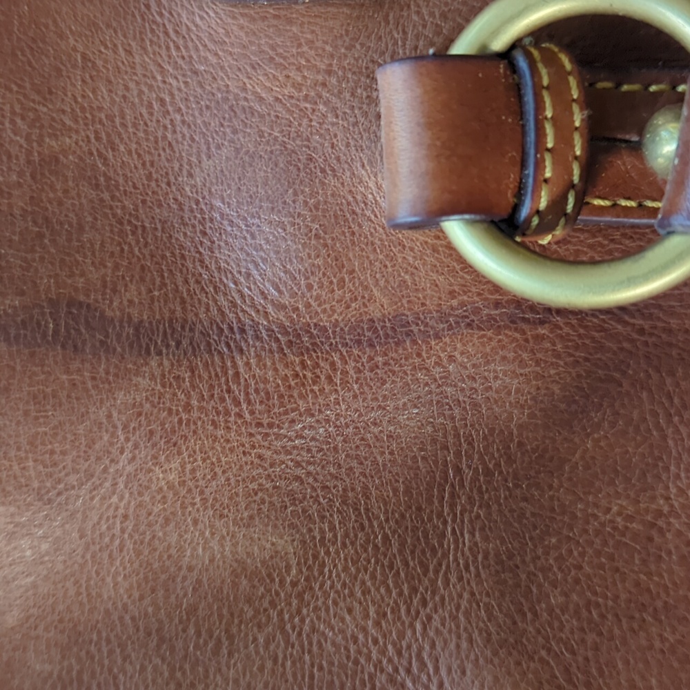 Dooney Bourke  Florentine Brown Leather Shoulder Bag - Picture 16 of 16